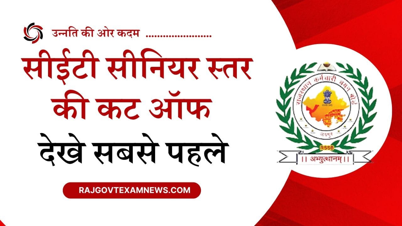 RSMSSB CET 12th Level Cut off
